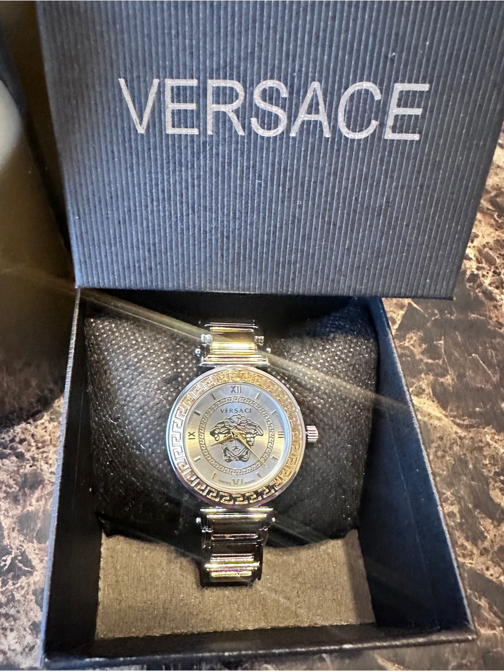 Versace Two-Tone Medusa Bracelet Watch in Gold and Silver - Picture 2 of 11